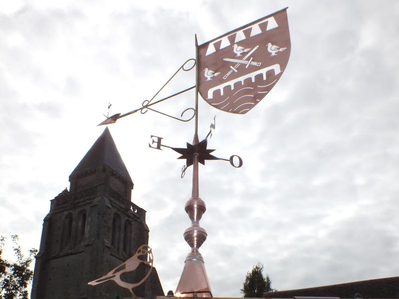 GIROUETTE ET SON EPIS BLASON DE LA VILLE DE ROSNAY